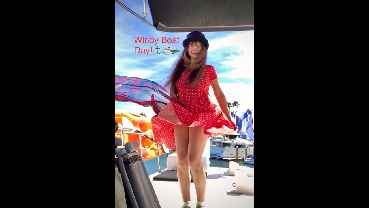 Very Short Dresses Windy Day